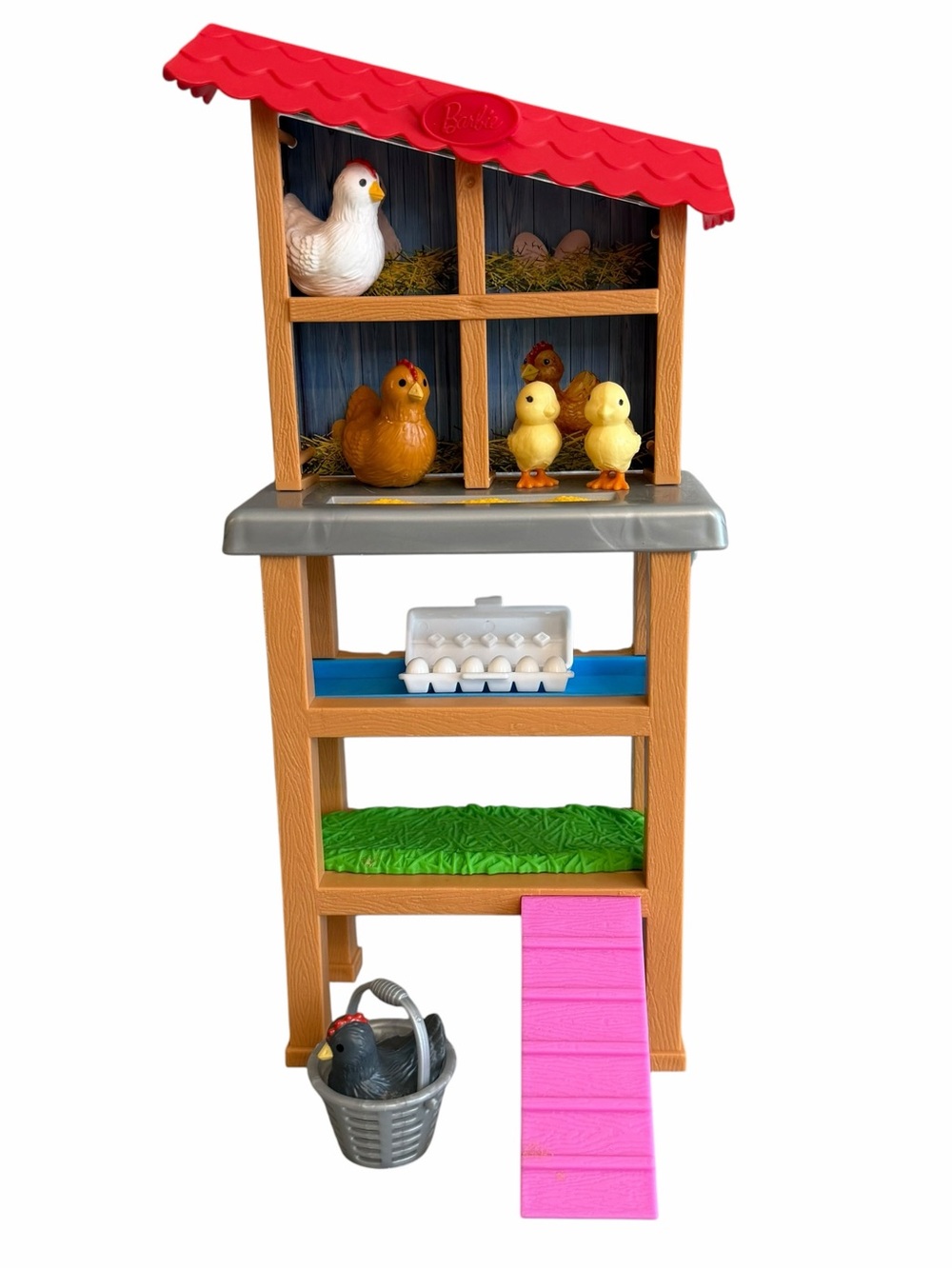 Barbie Careers Chicken Farmer Doll & Chicken Coop Playset - Picture 3 of 15